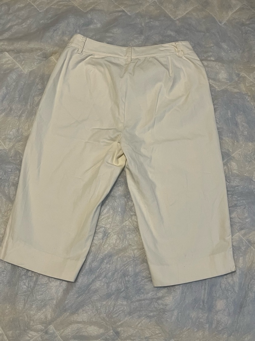 Lauren Ralph Lauren White Bermuda Shorts Size 10 Cotton Embroidered High Rise - Picture 3 of 5
